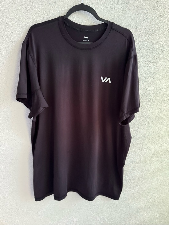 RVCA Other - RVCA Sport Vent Black Short Sleeve Performance Tee with White VA Logo XL